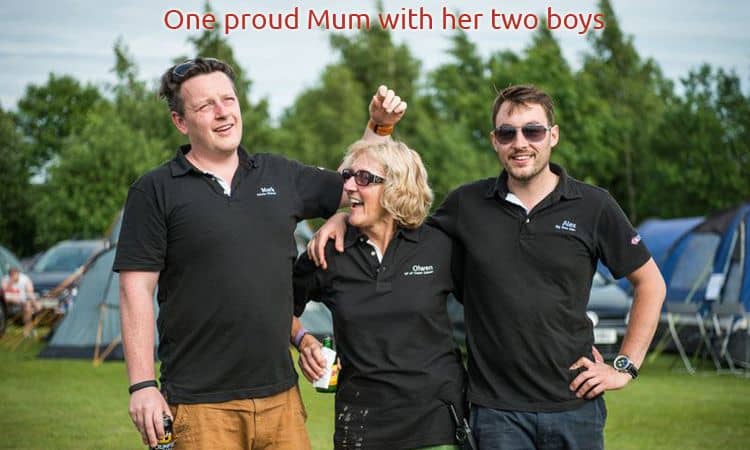 A proud mum with her two boys